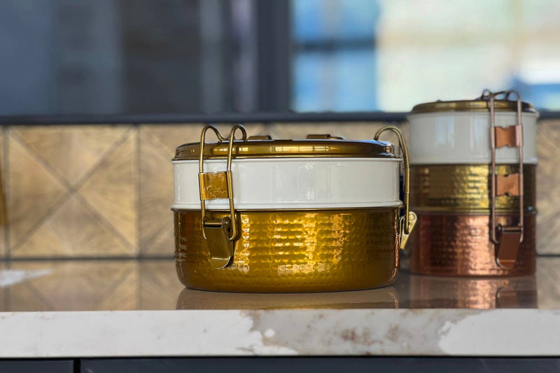 Large Tiffin Lunch Box, 2 Layer