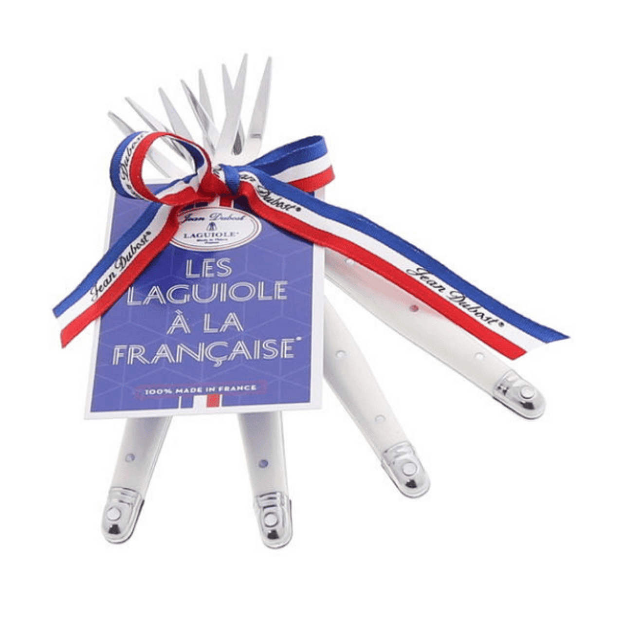 Laguiole Jean Dubost Stainless Steel Cocktail Forks - Thumbnail 3
