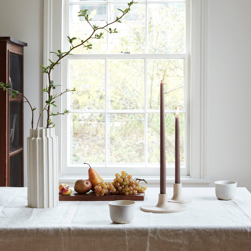 The Floral Society | Dipped Taper Candles, 12 Inches, Saffron