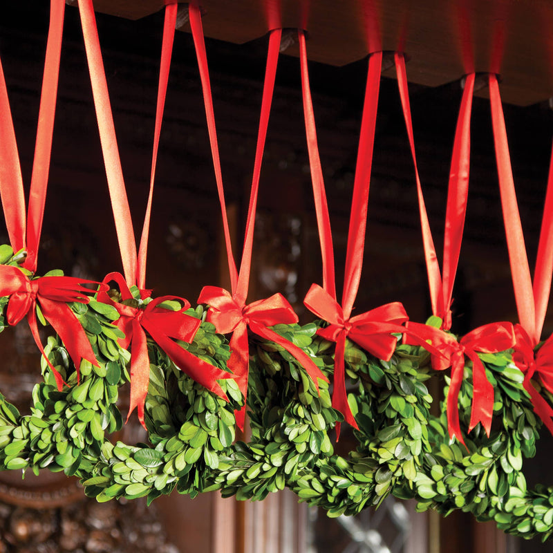 Napa Home & Garden | Boxwood Wreath With Red Ribbon