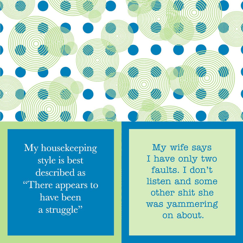 Drinks on Me - NAPKIN Housekeeping features humorous double-sided quotes for cocktail parties, enhancing laughter and cleanup. Ideal for gifts, barware, and kitchen decor.