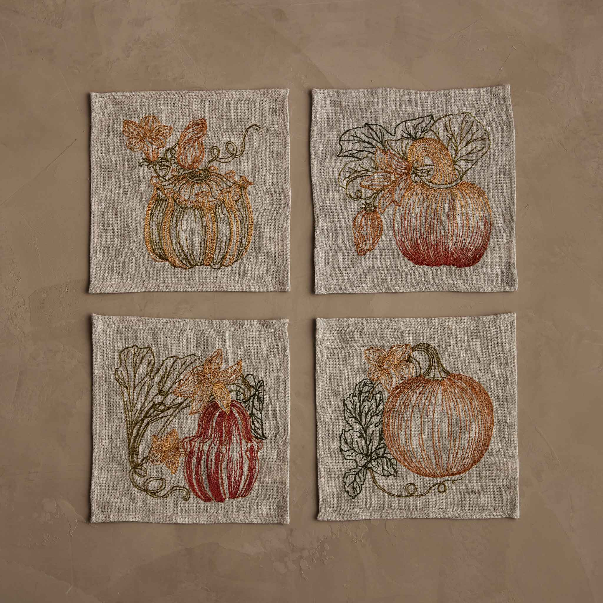 Coral & Tusk Pumpkin Patch Cocktail Napkin - Thumbnail 3