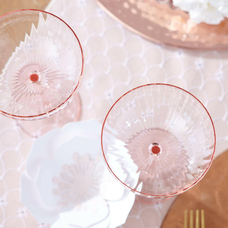 Caskata | Quinn Rose Coupe Glasses | Set of 2.