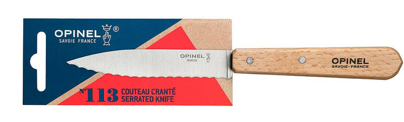 Opinel | Essential Birdsbeak Vegetable Knife with a 3-inch stainless blade and beech-wood handle, ideal for precise fruit and vegetable preparation.