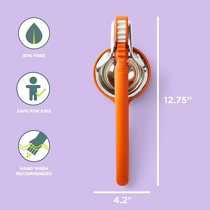 Chef'n | Citrus Juicers - Orange Juicer featuring a durable handle and innovative dual-gear mechanism for efficient citrus juicing, crafted from nylon and stainless steel.