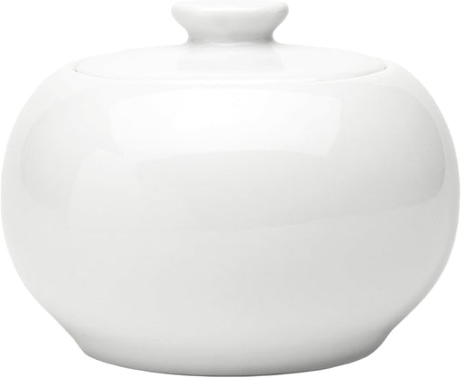 Pillivuyt | Sancerre Covered Sugar Bowl, a round ceramic container with a lid, perfect for elegant table settings and everyday use.