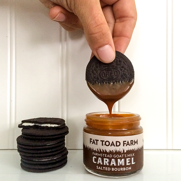 Fat Toad Farm - 8oz Salted Bourbon Goat's Milk Caramel (Cajeta)