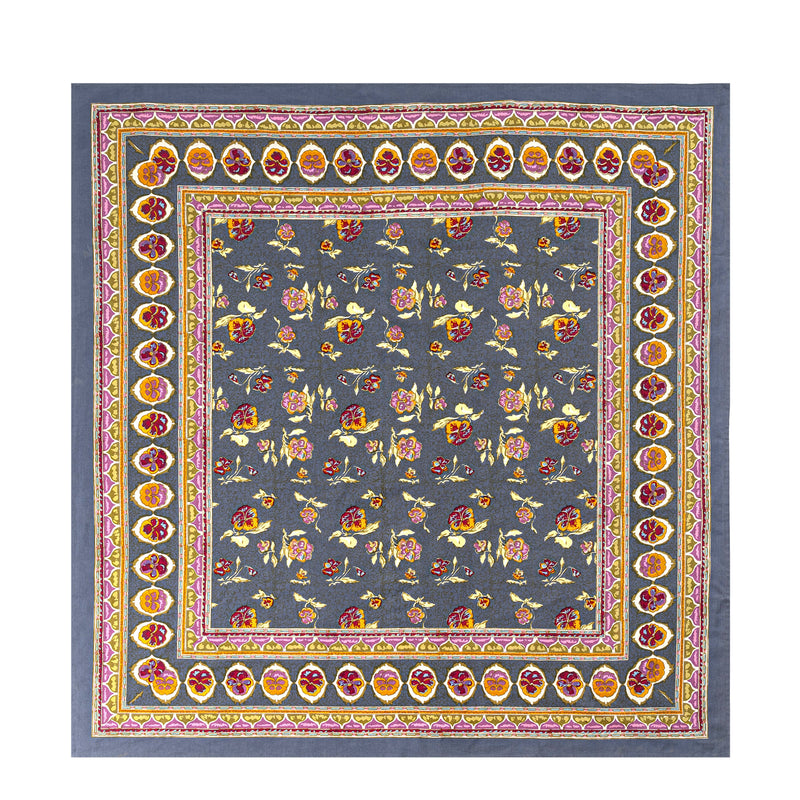 Couleur Nature | Pansy Red & Grey Tablecloth