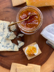 RedCamper - Absinthe Orange Deliciousness Marmalade - 9 oz jar, ideal for cheese boards, combines organic California citrus with absinthe for a sophisticated, sweet, and complex flavor.