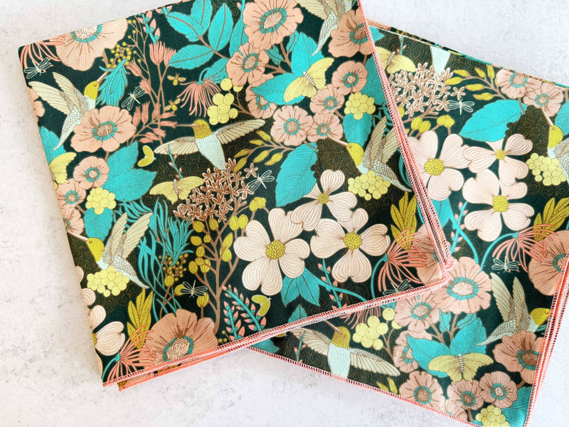Dot and Army | Hummingbirds at Twilight Cloth Napkins