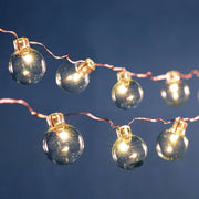 Napa Home & Garden - Napa Night Sky LED Mini Globe Lights, 24.6' Battery Operated, featuring clear bulbs for enchanting outdoor settings, perfect for summer gatherings.