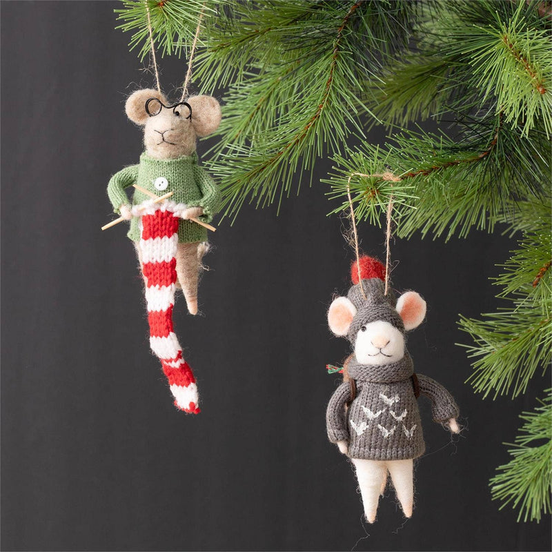 Farmhouse Pottery | Felted Breakfast Ornament: Pancake Stack