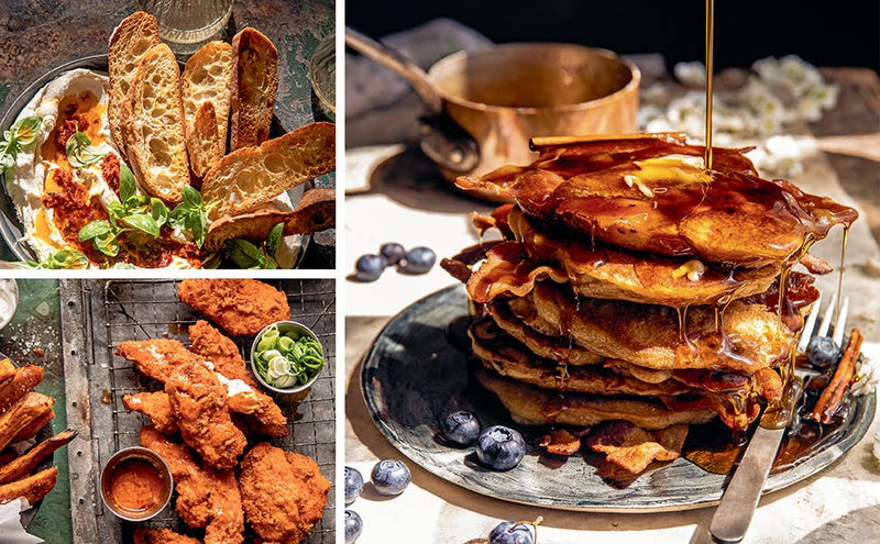 Penguin Random House LLC - Half Baked Harvest Quick & Coz cookbook: featuring labneh toast, fried chicken tenders, and maple bacon pancakes, ideal for quick, comforting meals.