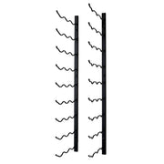 Mobili Rebecca - Wine Rack, Wall-mounted Black Metal Wine Cellar, 27 Bottles.