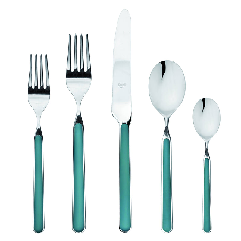 Mepra SPA - Place Set 5 Pcs Fantasia: New Coral, featuring high-quality Italian stainless steel silverware with elegant, durable design. Ideal for enhancing kitchen collections.
