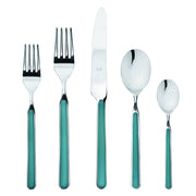 Mepra SPA - Place Set 5 Pcs Fantasia: Red, featuring high-quality stainless steel and resin utensils, elegantly crafted with durable construction for lasting use.