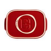 Emile Henry | Cheese Box: A ceramic storage and serving container with a CH embossed lid, ideal for storing and elegantly serving up to 10 cheese varieties.