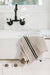 Caravan Home | Vintage Linen Natural & Black Towels.