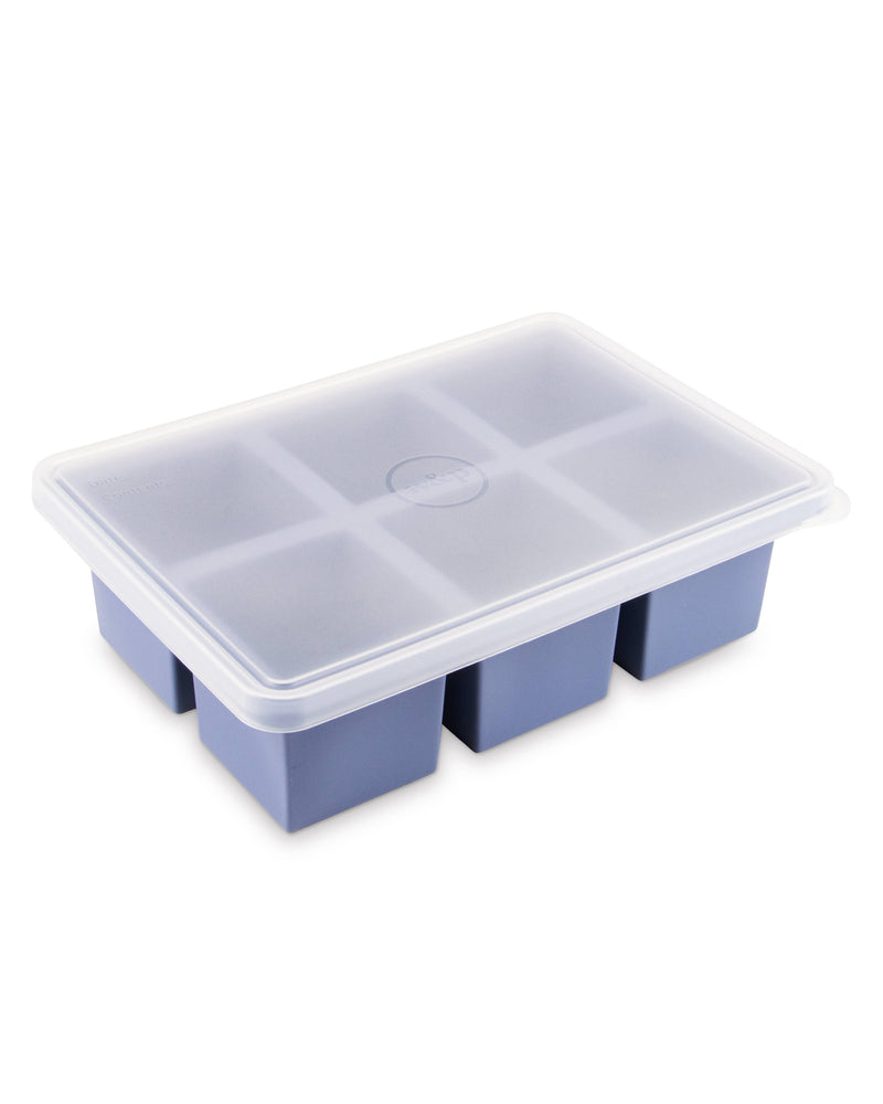 W&P | Cup Cube Silicone Food Storage Meal Prep: Blue / 6 Cube