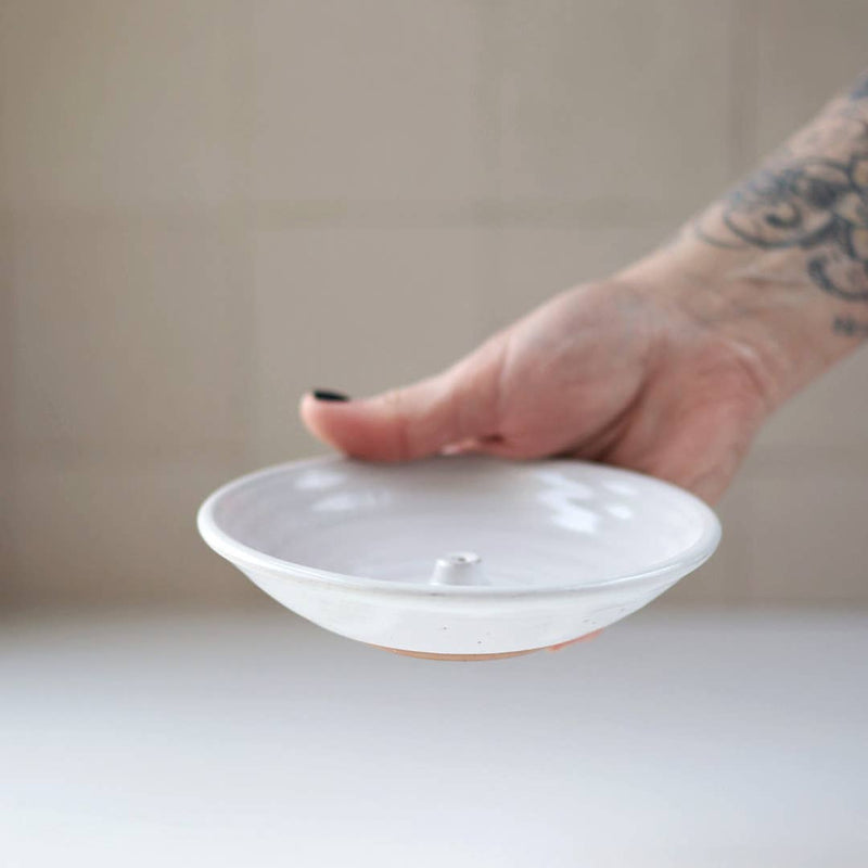 Gravesco Pottery | Incense Burner in White