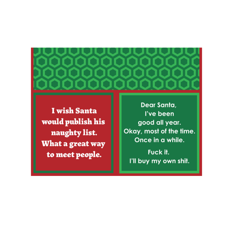 Drinks on Me - NAPKIN Xmas Dear Santa | Funny Christmas Gift