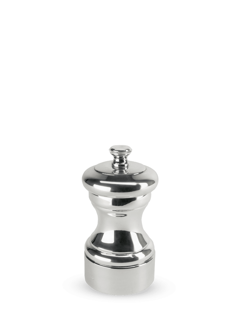 Peugeot | Mignonnette Silver Plated Pepper Mill - 4, elegantly crafted, perfect for enhancing your kitchen with precision seasoning.