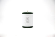 Mo&Co Home - Forest Green | 100% Beeswax Pillar Candle | All Natural, Handmade: 3x4 Inch with eco-conscious coloring and a cotton wick, perfect for clean burning.