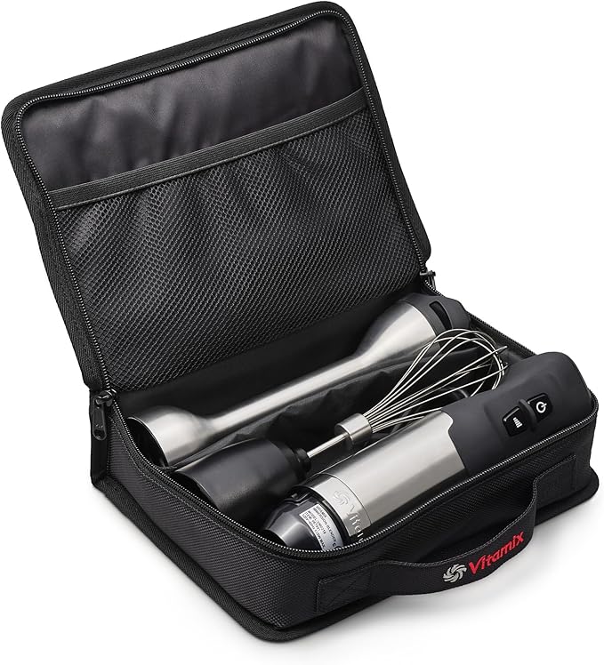 Vitamix | Immersion Blender Bundle with blender, whisk attachment, and storage case, showcasing versatile kitchen tools available at Athens Cooks.