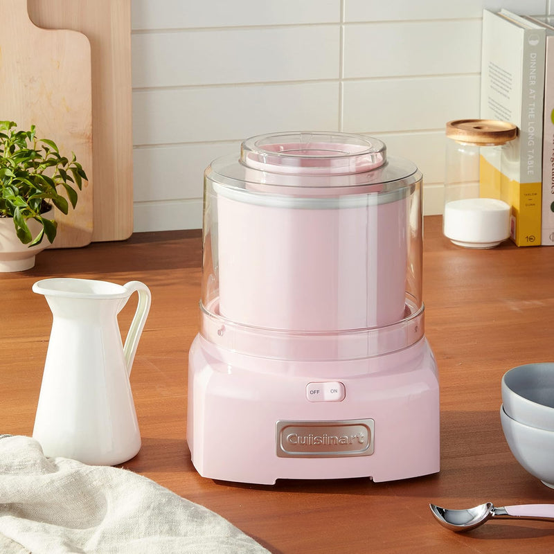 Cuisinart Frozen Yogurt – Ice Cream & Sorbet Maker on a kitchen counter, ready to create frozen treats easily and quickly.