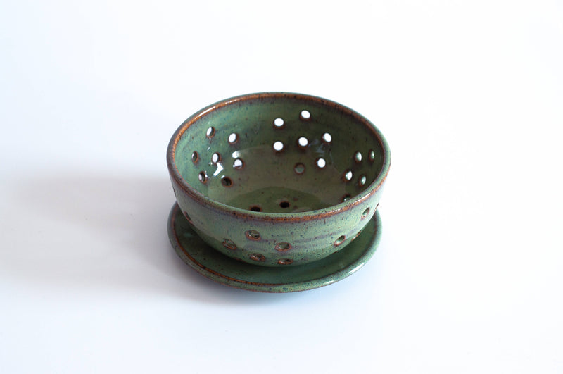 RachaelPots - Small Berry Bowl With Dish: Sage