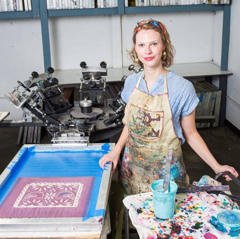 Hearth and Harrow | Organic Cotton Crow Tea Towel - Black - Raven Print - Bird