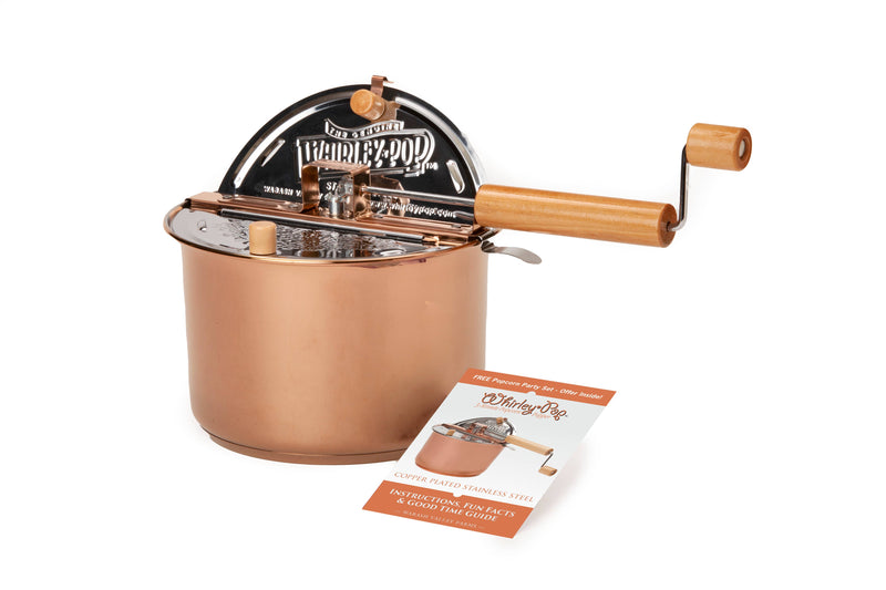 Wabash Valley Farms - Copper Plated Stainless Steel Whirley-Pop No Popcorn Included Catalog Shipper Box