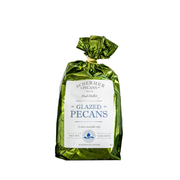 Schermer Pecans - GLAZED PECANS - Georgia Pecans in a green bag, perfect for gifting or enhancing charcuterie boards and more.