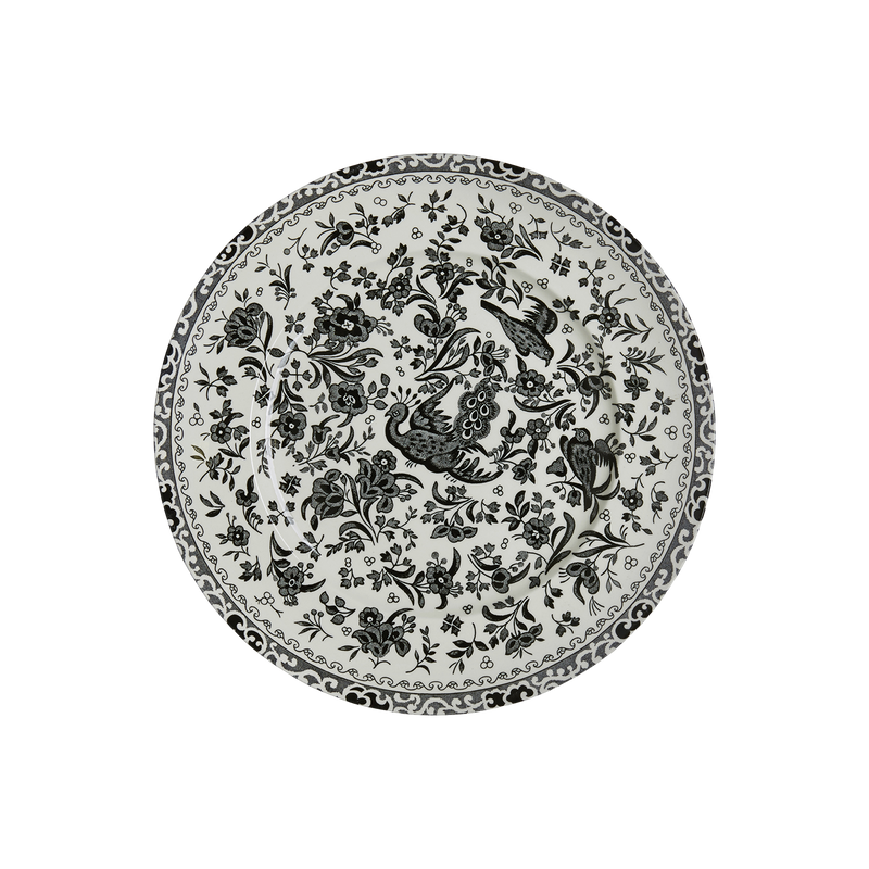 Burleigh | Black Regal Peacock Medium Plate