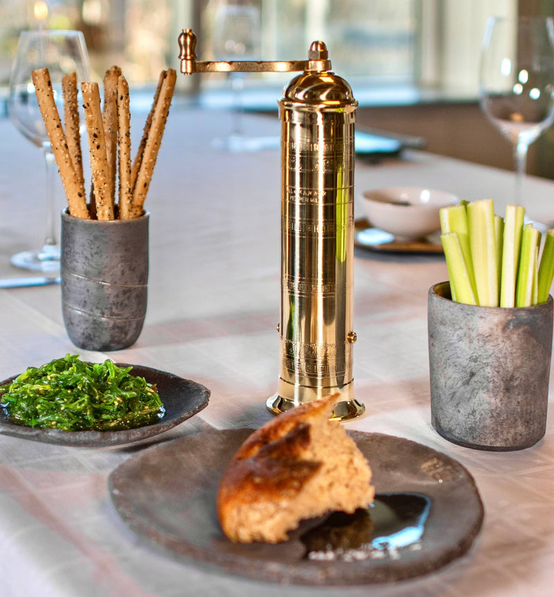 Rune-Jakobsen Design - The original 'Large Brass mill' - 10" pepper grinder