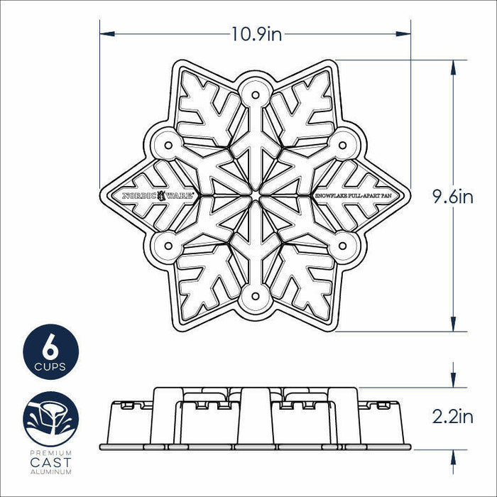 Nordic Ware | Snowflake Pan.