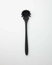 GIR Get It Right - GIR Spaghetti Spoon: Black with a pineapple design, made from hygienic silicone, designed for efficient scooping.