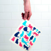 Bespoke Provisions - Cats Swedish Dishcloth.