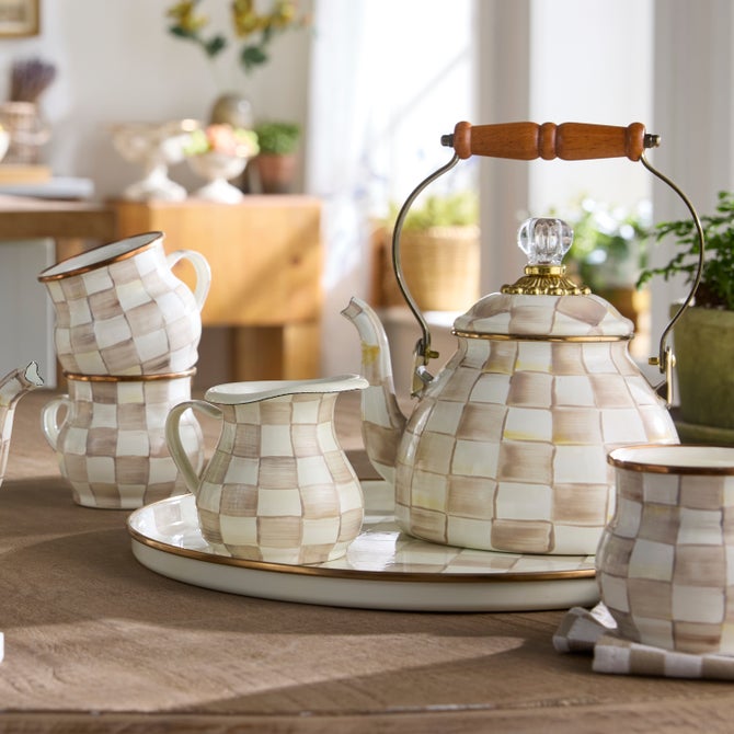 MacKenzie-Childs | Mocha Check Mug