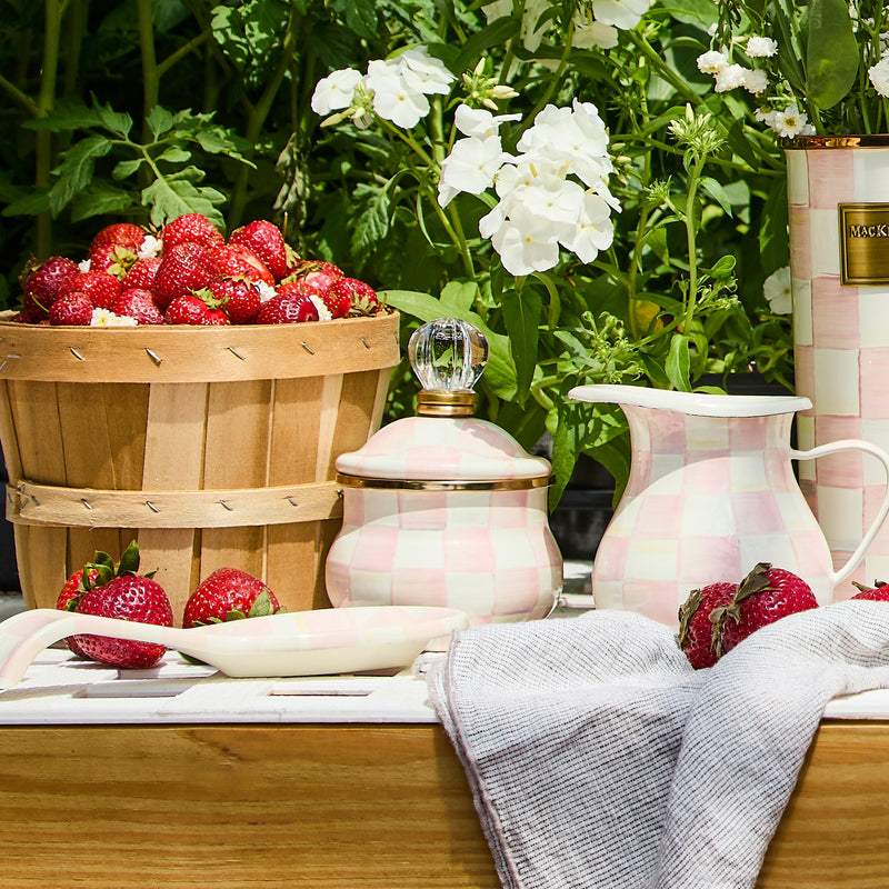 MacKenzie Childs | Rosy Check Tea Kettle, 3 QT.