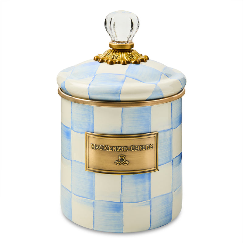 MacKenzie-Childs | Sky Check Small Canister