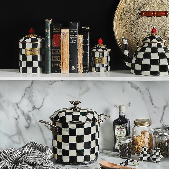 MacKenzie-Childs | Courtly Check Medium Canister