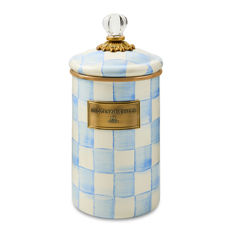 MacKenzie-Childs | Sky Check Large Canister