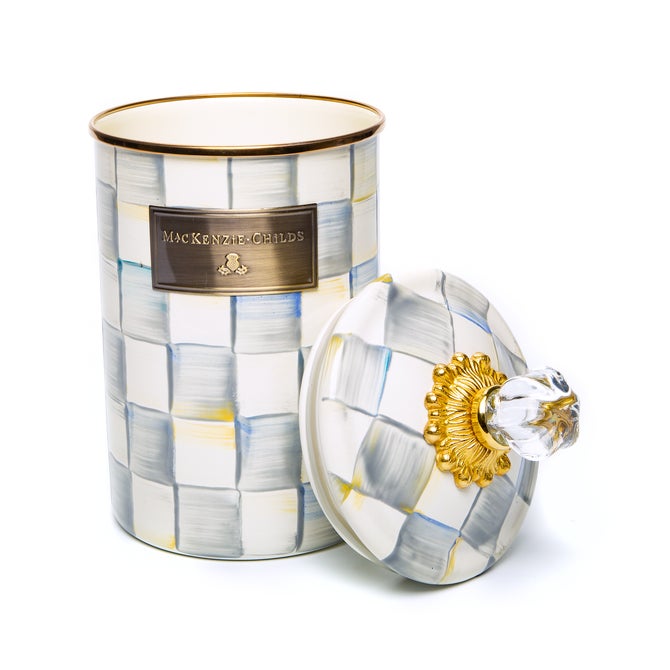 MacKenzie-Childs | Sterling Check Large Canister