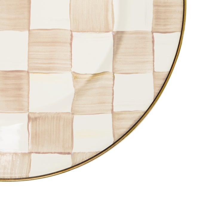 MacKenzie-Childs | Mocha Check Dinner Plate