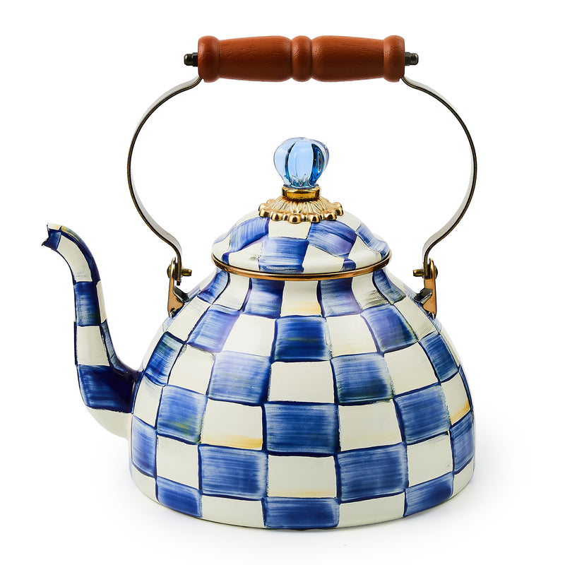 MacKenzie-Childs | Royal Check Tea Kettle, 3 Qt