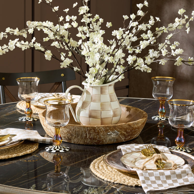 MacKenzie Childs | Mocha Check Butter Box