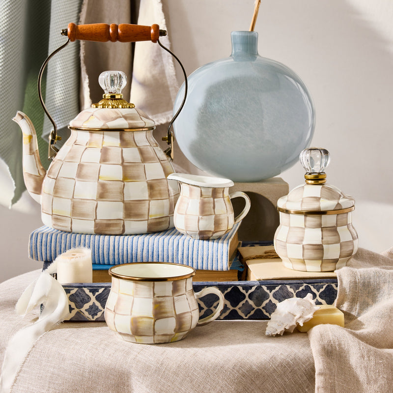 MacKenzie Childs | Mocha Check Small Canister