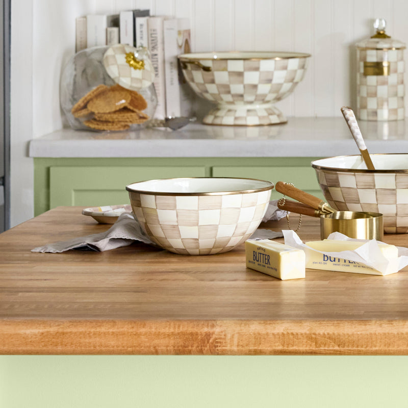 MacKenzie Childs | Mocha Check Small Everyday Bowl