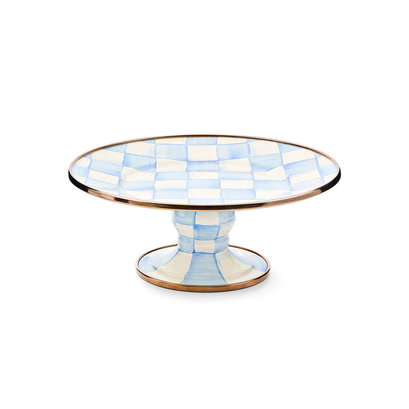 MacKenzie-Childs | Sky Check Mini Pedestal Platter